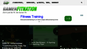 What Gamerfitnation.com website looked like in 2015 (9 years ago)