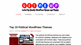 What Getmewp.com website looked like in 2015 (9 years ago)