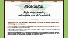 What Geoplugin.net website looked like in 2015 (9 years ago)