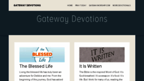 What Gatewaydevotions.com website looked like in 2015 (8 years ago)