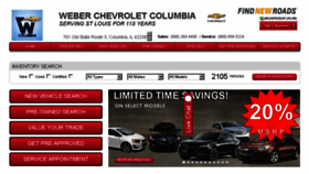 What Georgeweberchevy.com website looked like in 2015 (8 years ago)