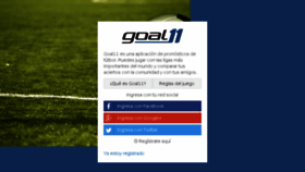 What Goal11.net website looked like in 2015 (8 years ago)