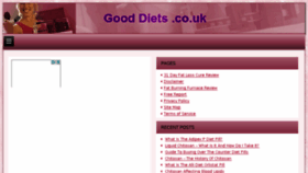 What Gooddiets.co.uk website looked like in 2015 (8 years ago)