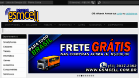 What Gsmcell.com.br website looked like in 2015 (8 years ago)