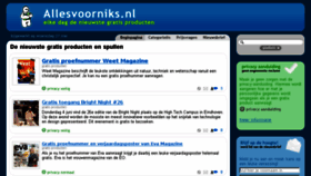 What Gratislijst.nl website looked like in 2015 (8 years ago)