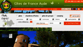 What Gites-aude.fr website looked like in 2015 (8 years ago)