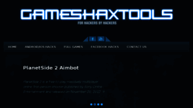 What Gameshaxtools.com website looked like in 2015 (8 years ago)