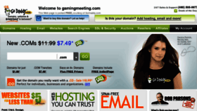What Gamingmeeting.com website looked like in 2011 (13 years ago)