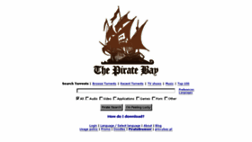 What Getpiratebay.com website looked like in 2015 (8 years ago)
