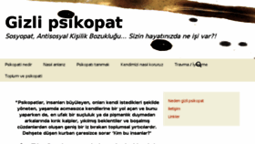 What Gizlipsikopat.com website looked like in 2015 (8 years ago)