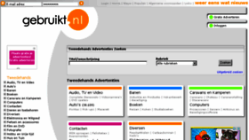 What Gebruikt.nl website looked like in 2015 (8 years ago)