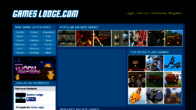What Gameslodge.com website looked like in 2015 (8 years ago)