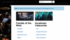 What Gw2dungeons.net website looked like in 2015 (8 years ago)