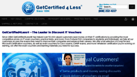 What Getcertified4less.com website looked like in 2015 (8 years ago)