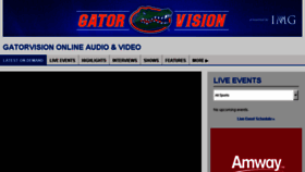 What Gatorvision.tv website looked like in 2015 (8 years ago)