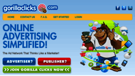 What Gorillaclicks.com website looked like in 2015 (8 years ago)