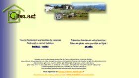What Gites.net website looked like in 2015 (8 years ago)