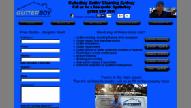 What Gutterboy.net.au website looked like in 2015 (8 years ago)