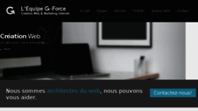 What G-force.ca website looked like in 2015 (8 years ago)
