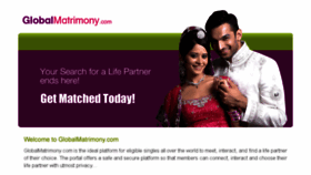 What Globalmatrimony.com website looked like in 2015 (8 years ago)