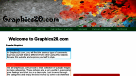 What Graphics20.com website looked like in 2015 (8 years ago)