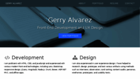 What Gerryalvarez.com website looked like in 2015 (8 years ago)