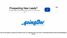 What Goingon.com website looked like in 2015 (8 years ago)