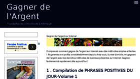 What Gagner-de-l-argent-et-du-temps.com website looked like in 2015 (8 years ago)