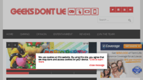 What Geeksdontlie.co.uk website looked like in 2015 (8 years ago)