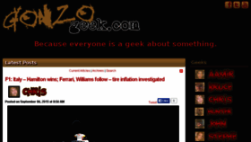 What Gonzogeek.com website looked like in 2015 (9 years ago)
