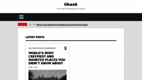 What Ghank.com website looked like in 2015 (8 years ago)