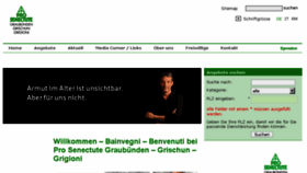 What Gr.pro-senectute.ch website looked like in 2015 (8 years ago)