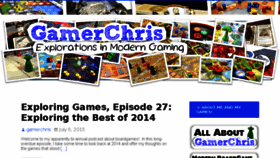 What Gamerchris.com website looked like in 2015 (8 years ago)