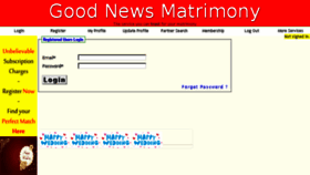 What Goodnewsmatrimony.com website looked like in 2015 (8 years ago)