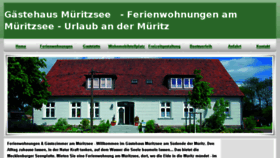 What Gaestehaus-mueritzsee.de website looked like in 2015 (8 years ago)