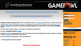 What Gamefarmdirectory.com website looked like in 2015 (8 years ago)
