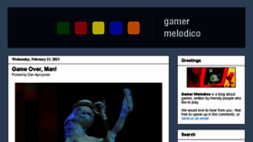What Gamermelodico.com website looked like in 2015 (8 years ago)