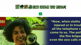 What Greenfundsuriname.org website looked like in 2015 (8 years ago)