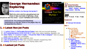 What Georgehernandez.com website looked like in 2015 (8 years ago)