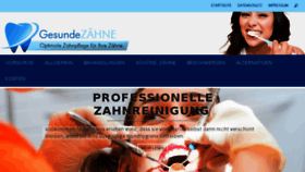 What Gesundezaehne24.de website looked like in 2015 (8 years ago)