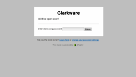 What Glarkware.com website looked like in 2015 (8 years ago)