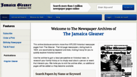 What Gleanerarchives.com website looked like in 2015 (8 years ago)