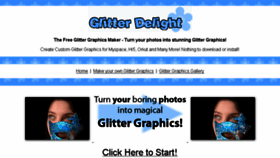 What Glitterdelight.com website looked like in 2015 (8 years ago)