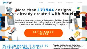 What Graphic.ly website looked like in 2015 (8 years ago)