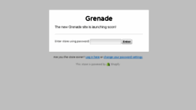 What Grenadegloves.com website looked like in 2015 (8 years ago)