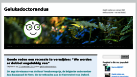What Geluksdoctorandus.nl website looked like in 2015 (8 years ago)