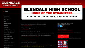 What Glendalehigh.com website looked like in 2015 (8 years ago)