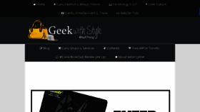What Geekwithstyle.ca website looked like in 2015 (8 years ago)