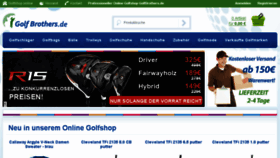 What Golfbrothers.de website looked like in 2015 (8 years ago)