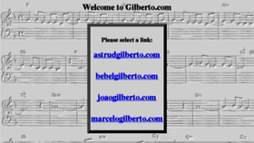 What Gilberto.com website looked like in 2015 (8 years ago)